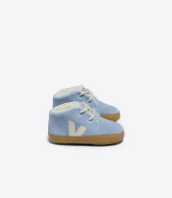 Kinder VEJA BABY FURED SUEDE STEEL PIERRE