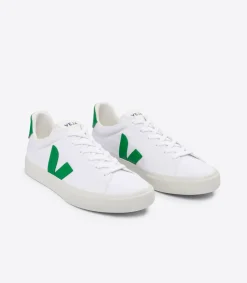 Damen VEJA CAMPO CANVAS WHITE EMERAUDE