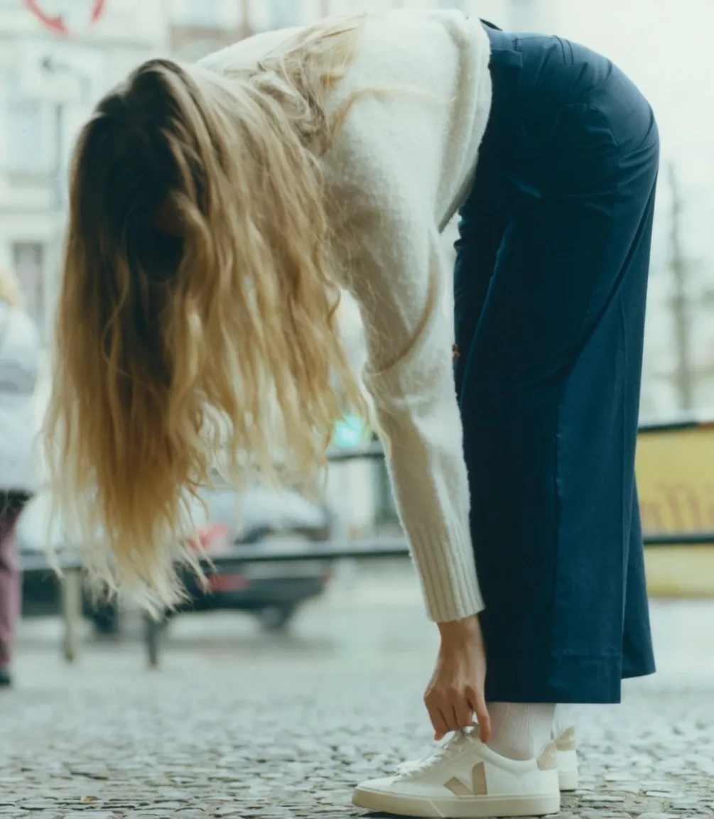 Damen VEJA CAMPO LEATHER WHITE ALMOND