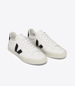 Damen VEJA CAMPO LEATHER WHITE BLACK