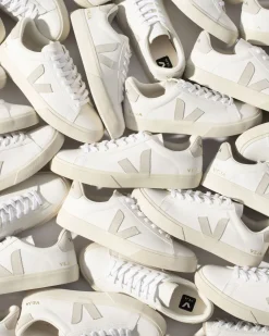 Damen VEJA CAMPO LEATHER WHITE NATURAL