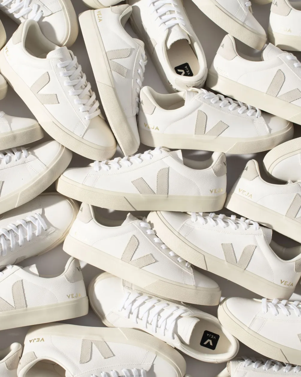 Damen VEJA CAMPO LEATHER WHITE NATURAL