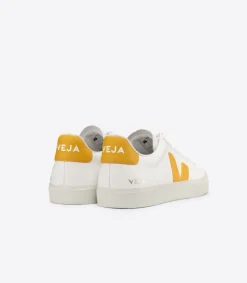 VEJA CAMPO LEATHER WHITE OURO