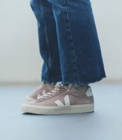 VEJA CAMPO NUBUCK BABE WHITE