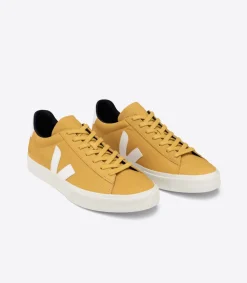 VEJA CAMPO NUBUCK MOUTARDE WHITE