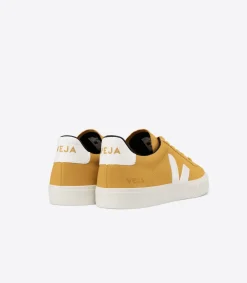VEJA CAMPO NUBUCK MOUTARDE WHITE