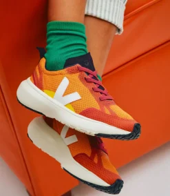 Kinder VEJA CANARY ALVEOMESH PUMPKIN WHITE