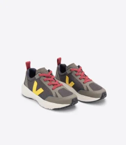 Kinder VEJA CANARY ELASTIC LACES ALVEOMESH GRAFITE TONIC
