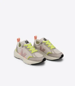 Kinder VEJA CANARY ELASTIC LACES ALVEOMESH NATURAL BABE