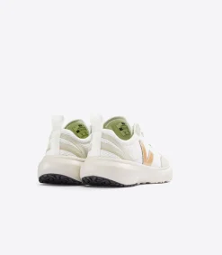 Kinder VEJA CANARY ELASTIC LACES ALVEOMESH WHITE PLATINE