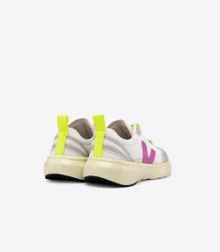 Kinder VEJA CANARY ELASTIC LACES WHITE ULTRAVIOLET
