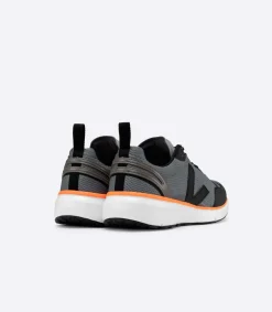 VEJA CONDOR 2 ALVEOMESH CONCRETE BLACK NEON ORANGE