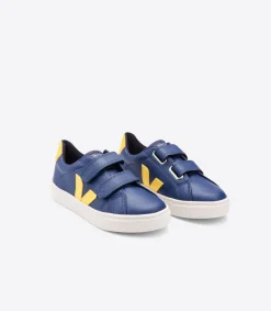 Kinder VEJA ESPLAR LEATHER COBALT TONIC