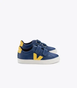 Kinder VEJA ESPLAR LEATHER COBALT TONIC