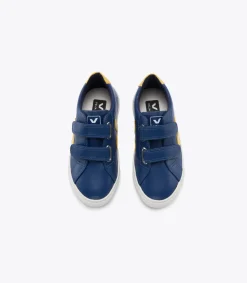 Kinder VEJA ESPLAR LEATHER COBALT TONIC
