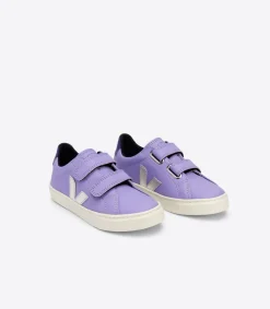 Kinder VEJA ESPLAR LEATHER LAVANDE SILVER PURPLE