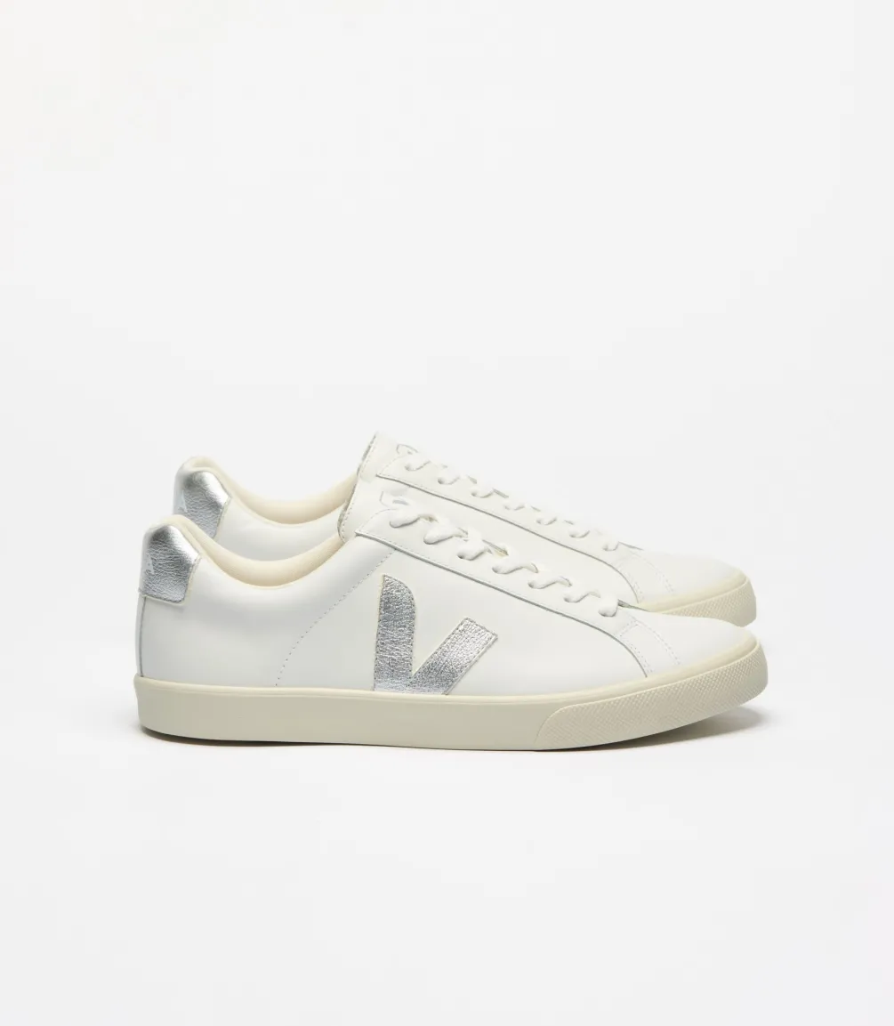 Damen VEJA ESPLAR LEATHER WHITE SILVER