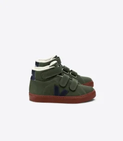 Kinder VEJA ESPLAR MID FURED SUEDE MUD NAUTICO