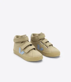 Kinder VEJA ESPLAR MID SUEDE DUNE STEEL