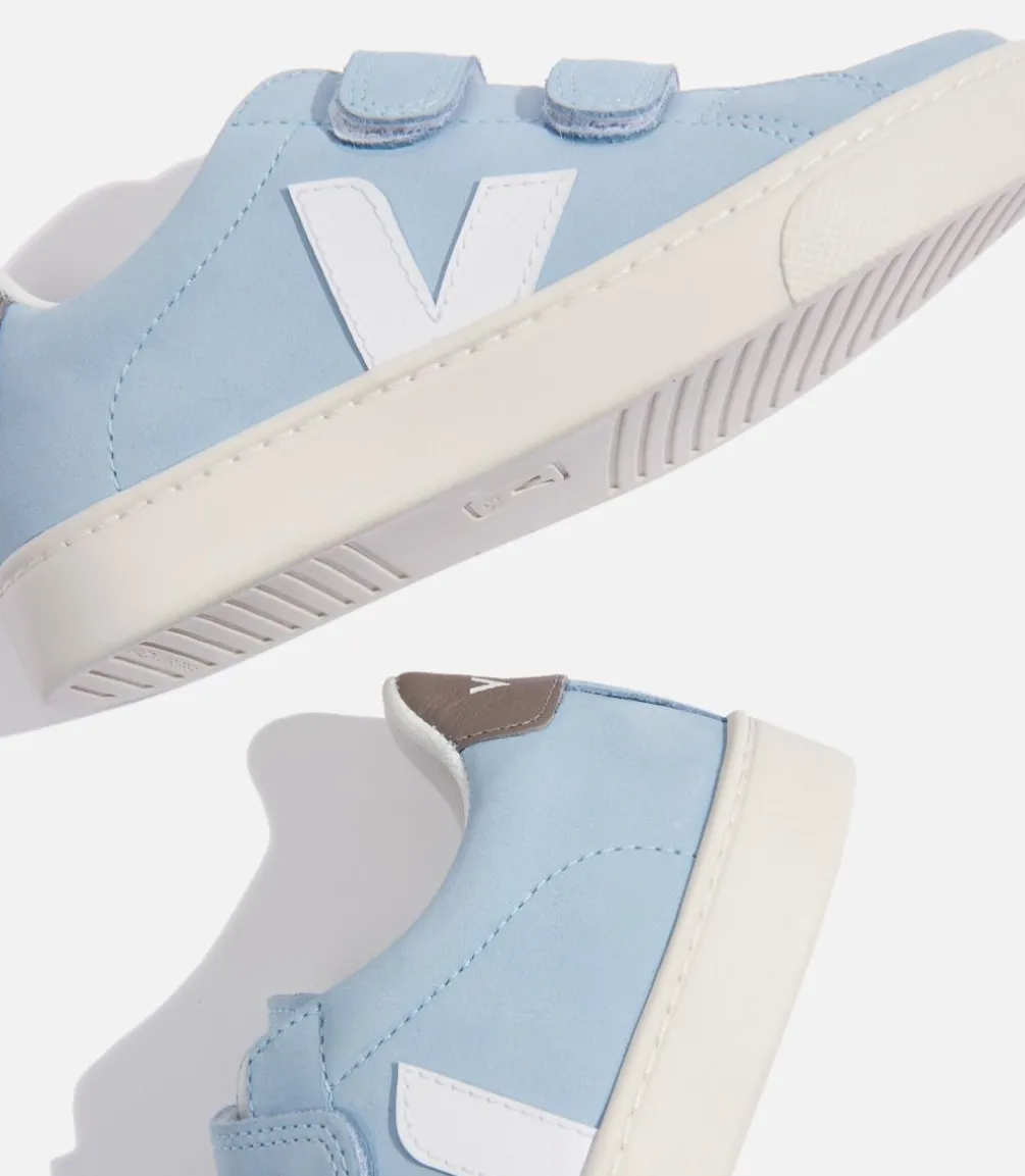 Kinder VEJA ESPLAR NUBUCK STEEL WHITE