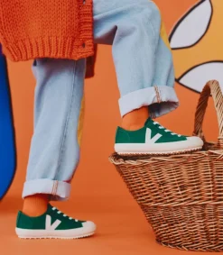 Kinder VEJA FLIP ELASTIC LACES CANVAS POKER PIERRE