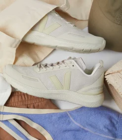 Damen VEJA IMPALA ENGINEERED-MESH NATURAL PIERRE