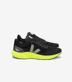 VEJA MARLIN LT V-KNIT BLACK KAKI JAUNE FLUO