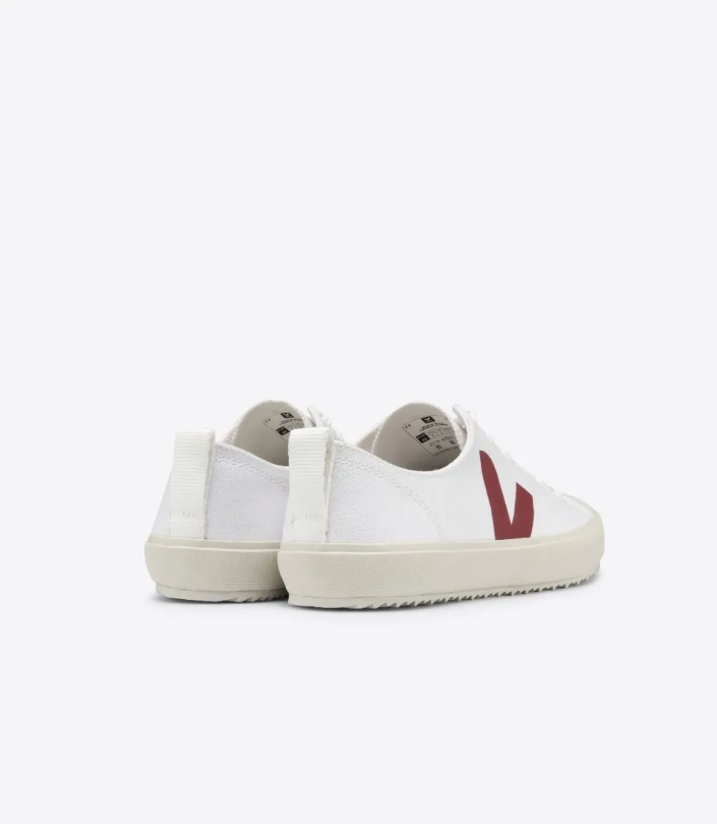 VEJA NOVA CANVAS WHITE MARSALA