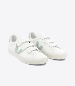 Damen VEJA RECIFE LEATHER WHITE MATCHA