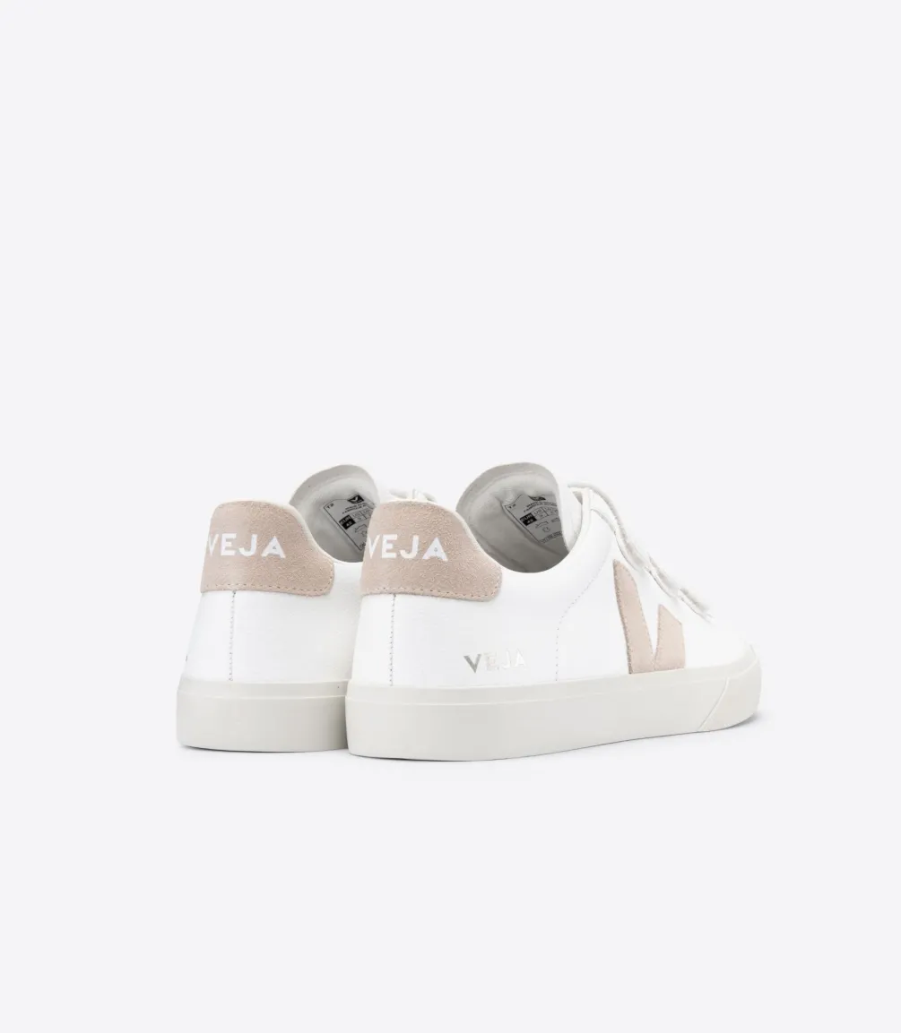 VEJA RECIFE LEATHER WHITE SABLE