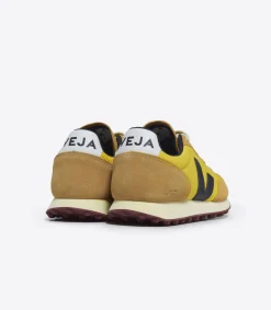 Damen VEJA RIO BRANCO ALVEOMESH TONIC BLACK MOUTARDE