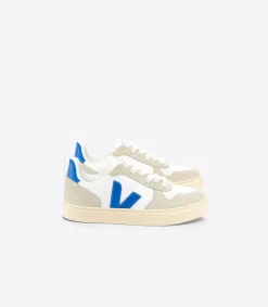 Kinder VEJA V-10 LEATHER WHITE PAROS ALMOND