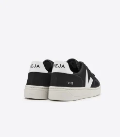 VEJA V-12 B-MESH BLACK WHITE