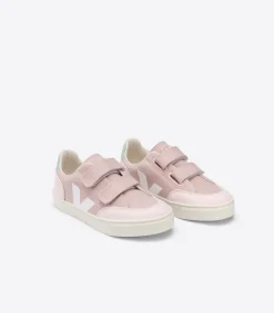 Kinder VEJA V-12 CANVAS BABE WHITE MATCHA