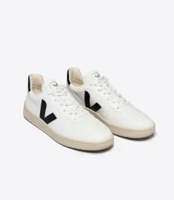 VEJA V-10 CWL WHITE BLACK