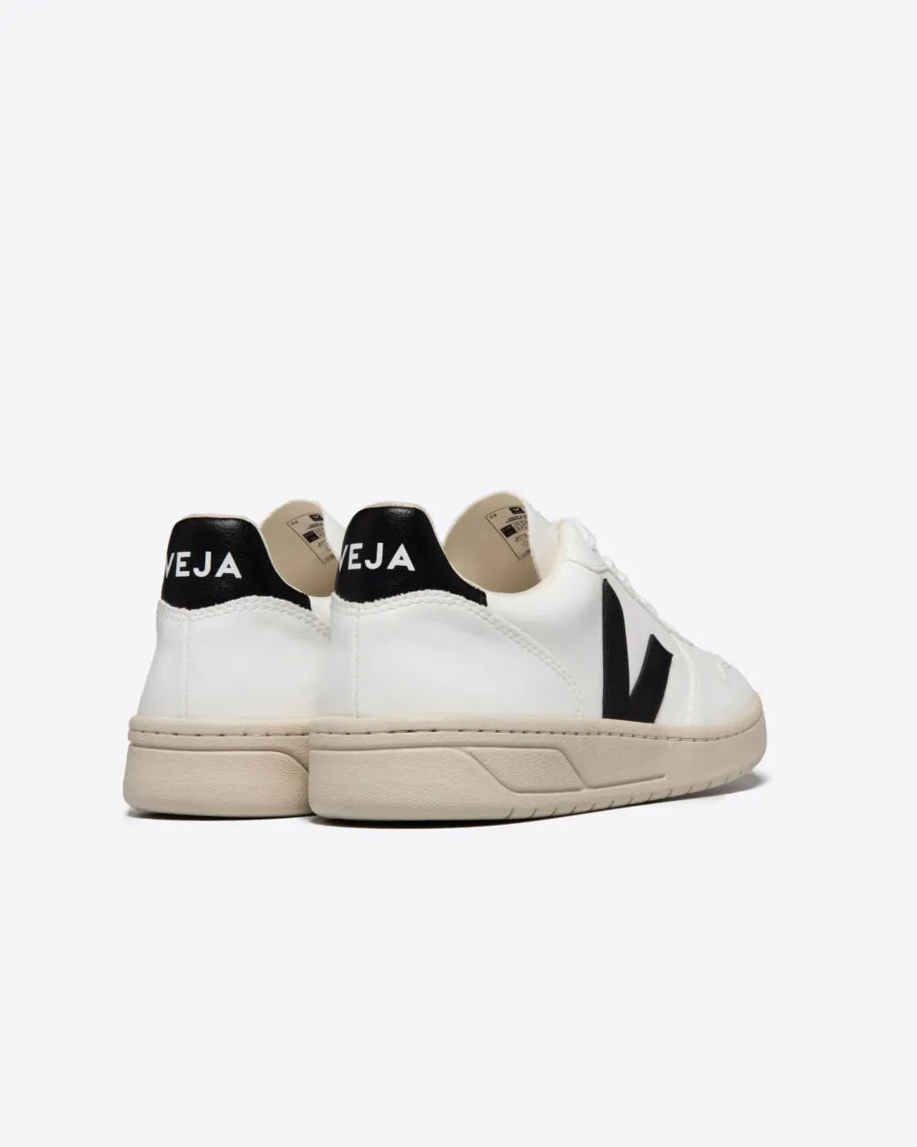 VEJA V-10 CWL WHITE BLACK