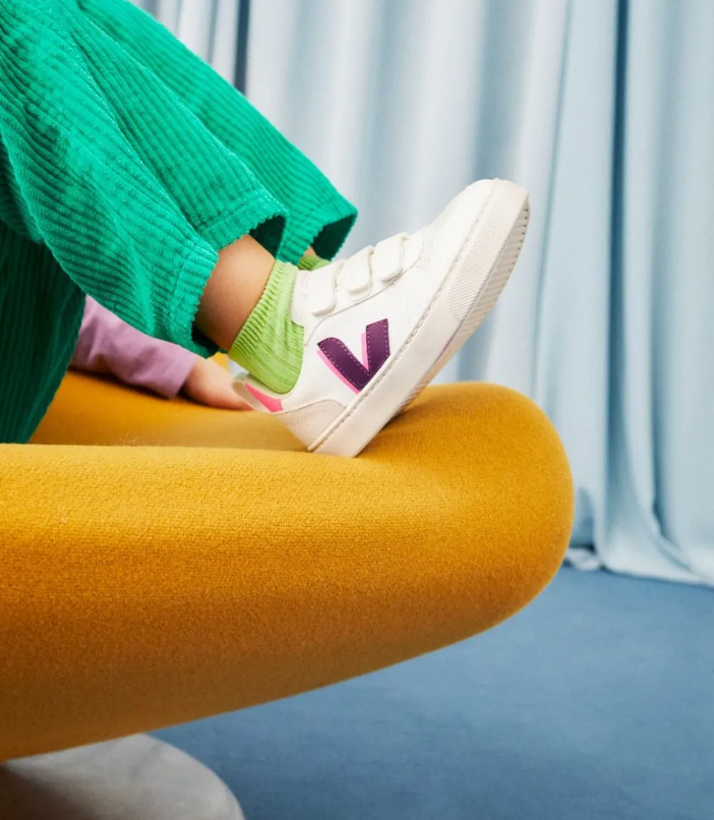 Kinder VEJA V-10 CWL WHITE MAGENTA SARI