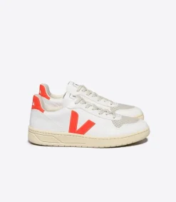 Damen VEJA V-10 CWL WHITE ORANGE FLUO