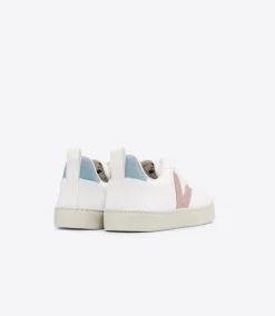 Kinder VEJA V-10 LACES CWL WHITE BABE BLUE