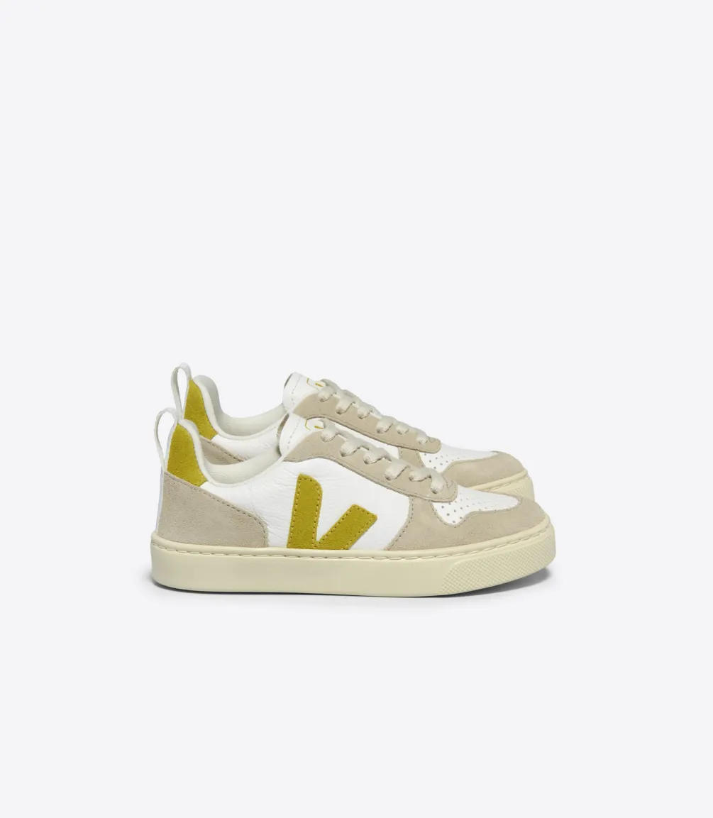 Kinder VEJA V-10 LACES WHITE LIQUOR ALMOND