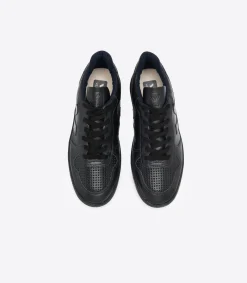 VEJA V-10 LEATHER BLACK BLACK