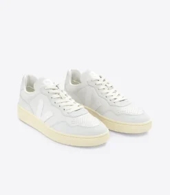 Damen VEJA V-90 LEATHER GRAVEL WHITE
