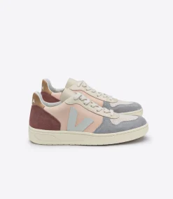 VEJA V-10 LEATHER MULTICO NUDE