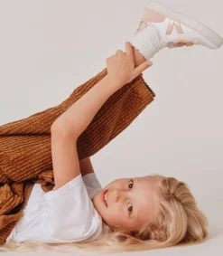 Kinder VEJA V-10 LEATHER MULTICO WHITE SHINY