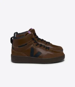 Damen VEJA V-95 LEATHER WALNUT BLACK