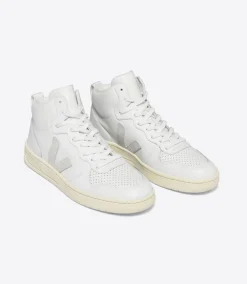 Damen VEJA V-15 LEATHER WHITE