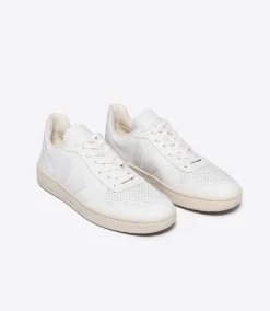 VEJA V-10 LEATHER WHITE