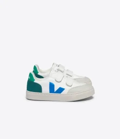 Kinder VEJA V-12 LEATHER WHITE MULTICO BRITTANY