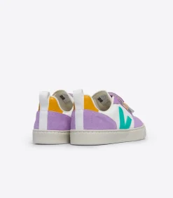 Kinder VEJA V-10 LEATHER WHITE MULTICO FRESHMINT