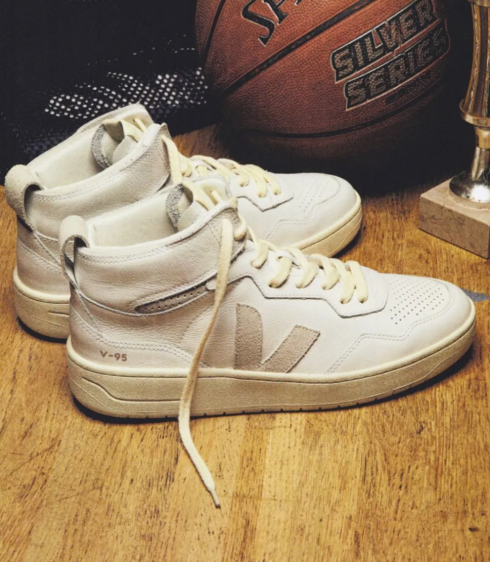 Damen VEJA V-95 LEATHER WHITE NATURAL